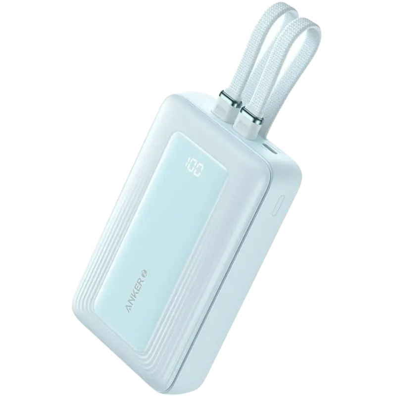 Anker Zolo Power Bank 20000mAh (MFi Lightning Cable, Blue) Mascom International.webp